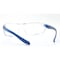 Ge Safety Glasses, Anti-Fog & Anti-Scratch, Clear Lens, Gray/Blue Frame GE202CAF - alternate 4